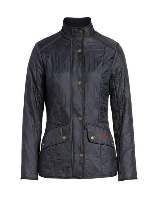 Barbour Black Cavalry Fleece Lined Quilted Jacket