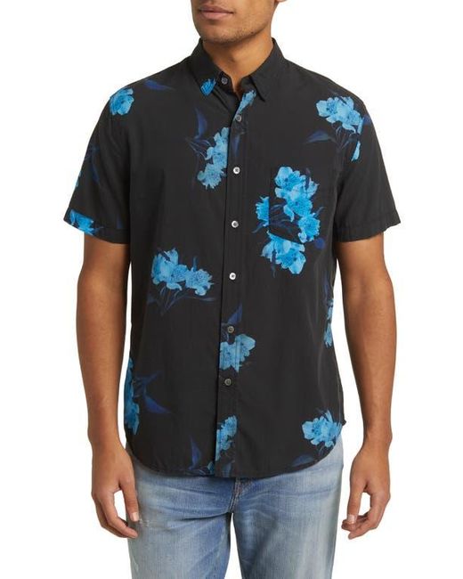 Rails Blue Monaco Floral Short Sleeve Button-Up Shirt for men