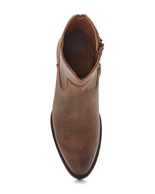 Frye Brown Austin Inside Zip Western Boot for men