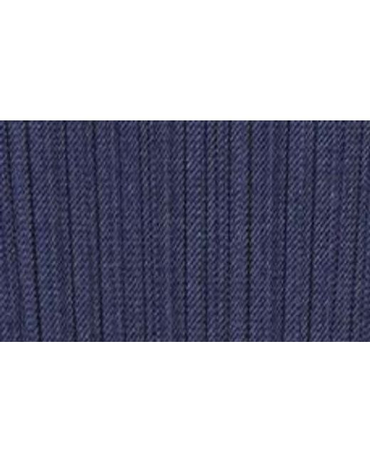 Pleats Please Issey Miyake Blue Trompe L'Oeil Pleated Midi Dress