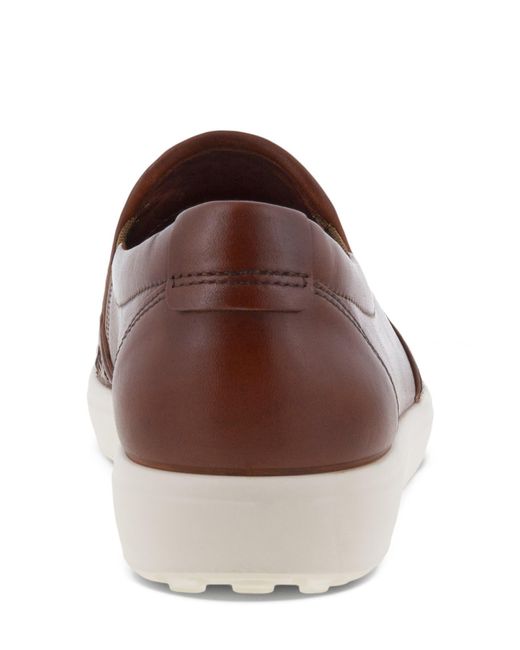 Ecco Brown Soft 7 Slip-on Sneaker