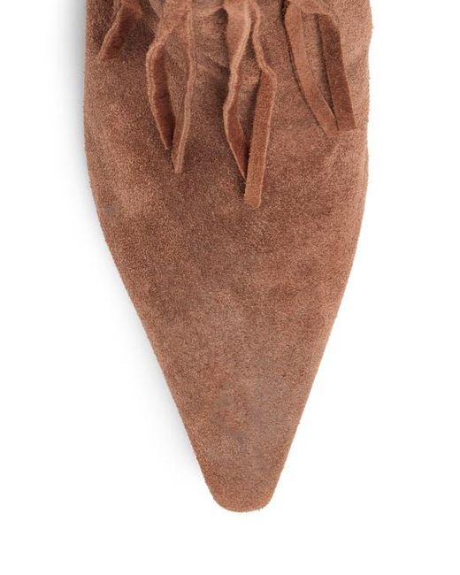 Cinq À Sept Brown Sammy Fringe Bootie