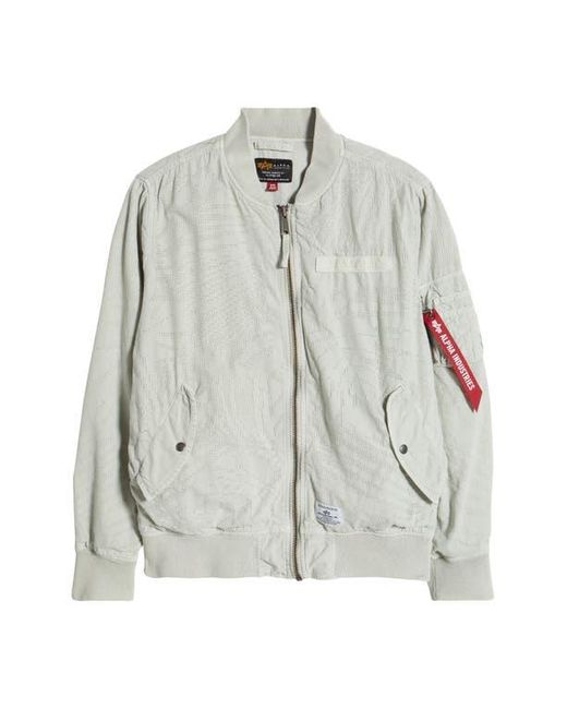 Alpha Industries Gray L-2B Dotted Camo Flight Jacket for men