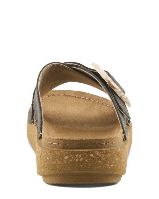 Flexus by Spring Step Black Aspa Slide Sandal