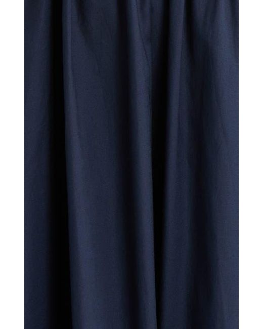 Reformation Blue Kerrie Smocked Cotton Blend Sundress