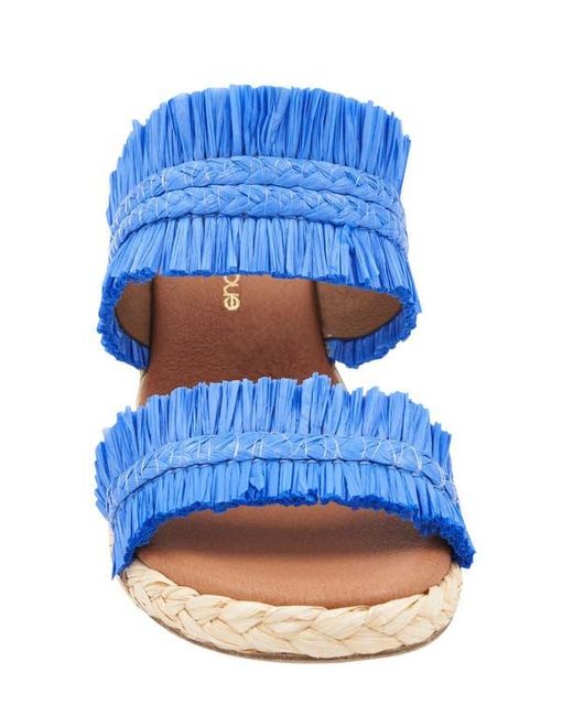 Andre Assous Blue Nori Espadrille Wedge Sandal