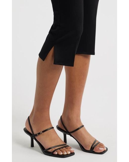 Open Edit Metallic Rania Square Toe Sandal
