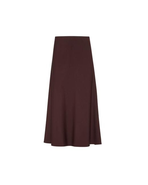 Brunello Cucinelli Purple Twill Flute Skirt