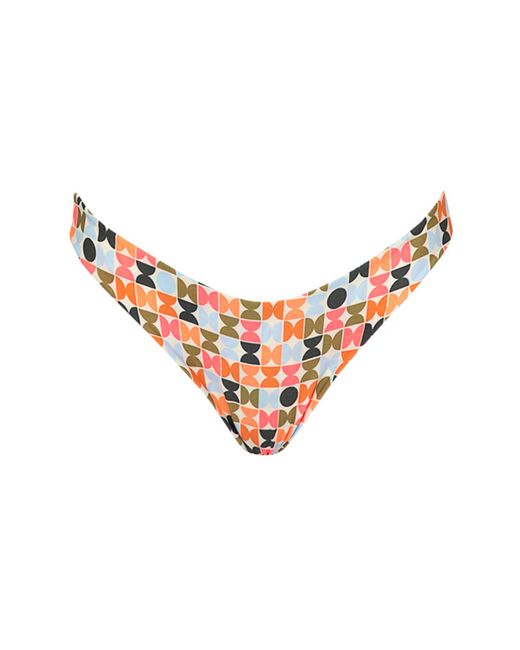 Maaji Orange Kaleidoscope Sublimity Reversible Bikini Bottoms
