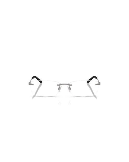 Arnette Gray 58Mm Rectangle Optical Glasses for men