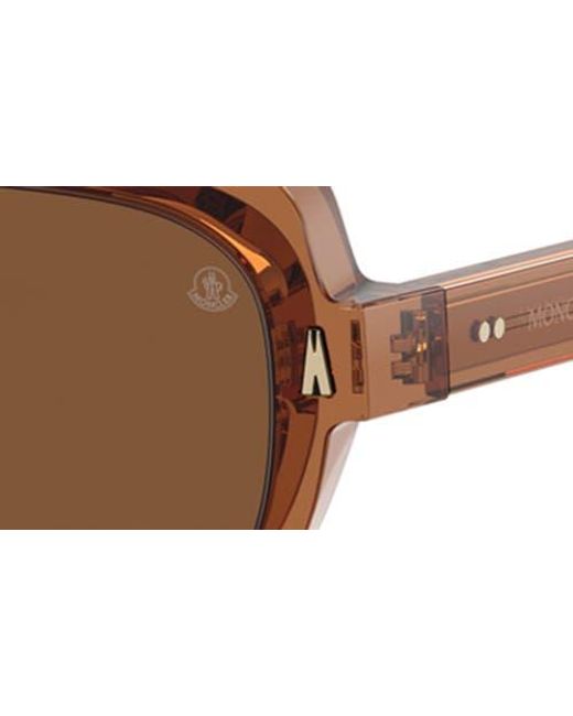 Moncler Brown 55Mm Pillow Sunglasses for men