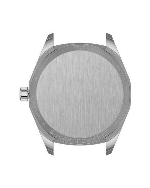 Tissot Metallic Prc 100 Solar Quartz Leather Strap Watch, 39Mm for men