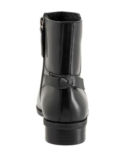 Trotters Black Annette Bootie
