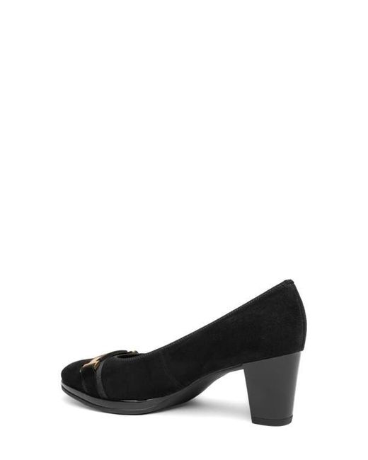 Ara Black Ophelia Buckle Pump