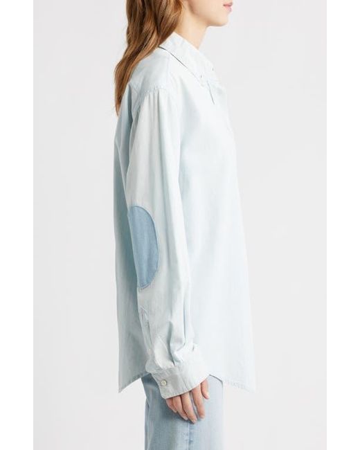 FRAME White Heritage Patch Button-Down Shirt