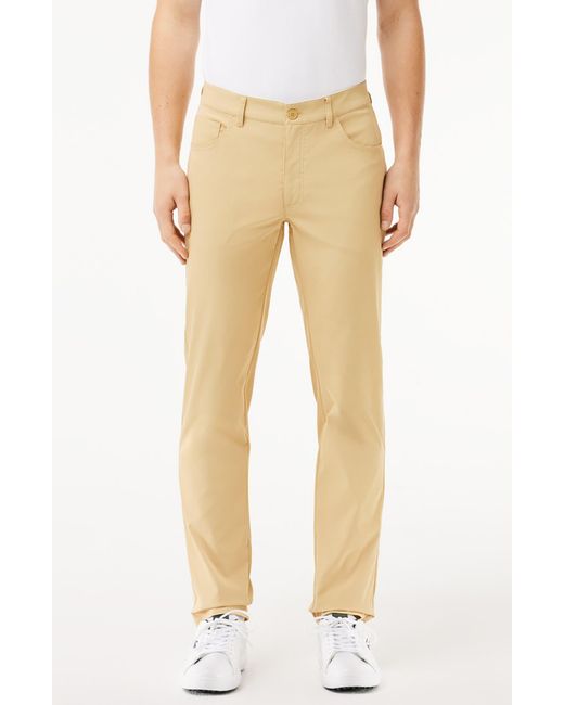 Lacoste Natural Slim Fit Performance Golf Pants for men
