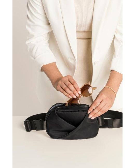 Lux and Nyx Pink Origami Sling Bag And Belt Bag For