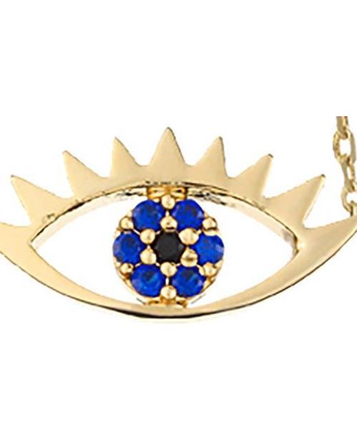 Estella Bartlett White Happy Thoughts Eye Pendant Necklace