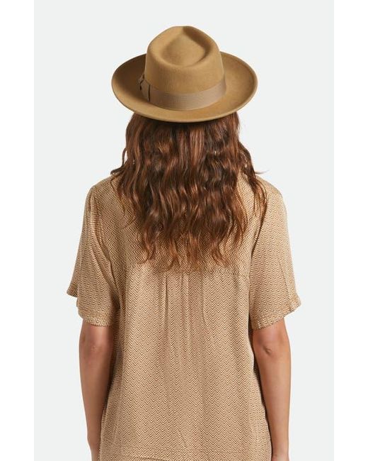 Brixton Brown Swindle Wool Fedora for men