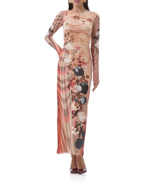AFRM Didi Printed Long Sleeve Mesh Maxi Dress | Lyst AFRM Didi Printed Long Sleeve Mesh Maxi Dress | Lyst