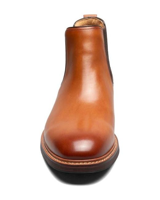 Florsheim Brown Anthem Plain Toe Chelsea Boot for men