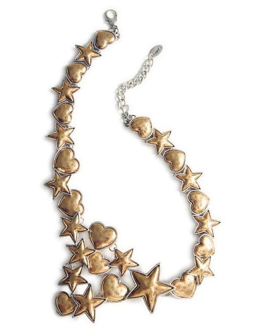 Mango Metallic Contrasting Necklace