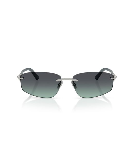 Tiffany & Co Multicolor 59Mm Irregular Rectangular Sunglasses