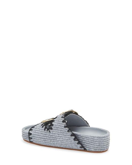 Loeffler Randall White Theo Double Band Slide Sandal