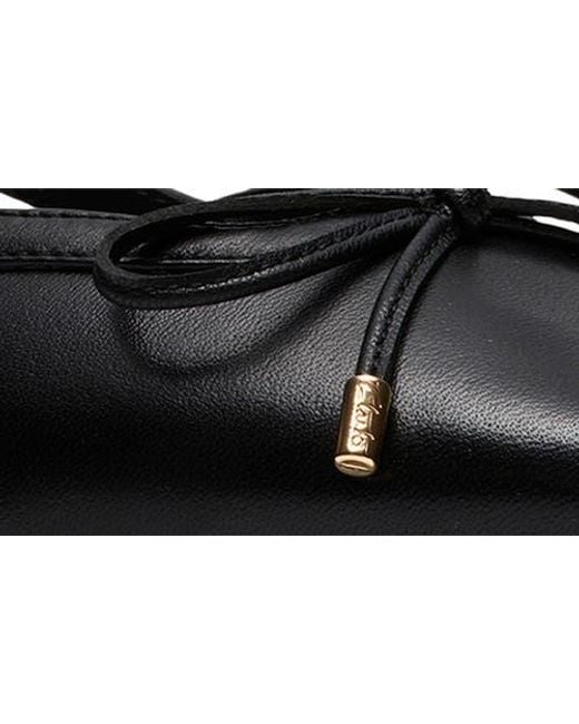 Clarks Black Sensa Bow Slingback Flat
