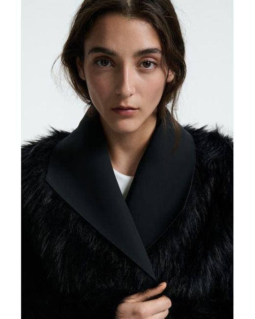 H&M Black Double-Faced Jacket
