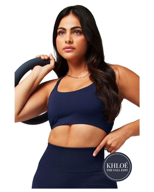Fabletics Blue Principal Low Impact Bra
