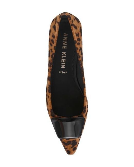 Anne Klein Black Crawford Pointed Toe Flat