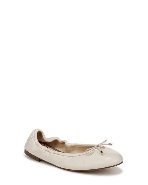 Sam Edelman Women's White Felicia Ballet Flat