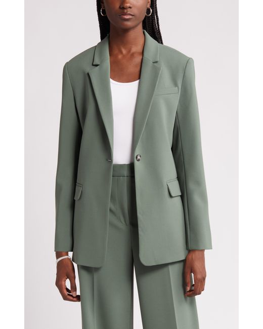 Nordstrom Green Relaxed Fit Blazer
