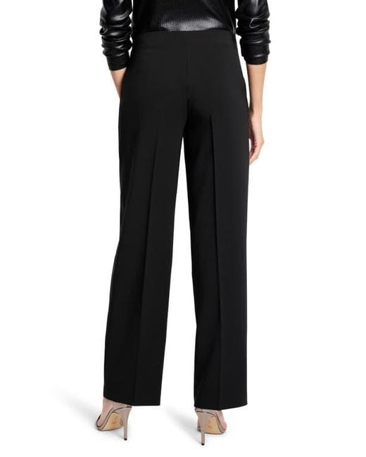 NIC+ZOE Black Lenox Wide Leg Stretch Pants