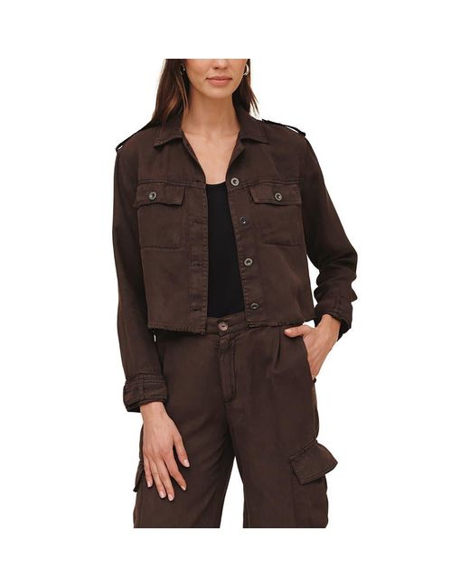 Bella Dahl Black Cropped Utility Jacket