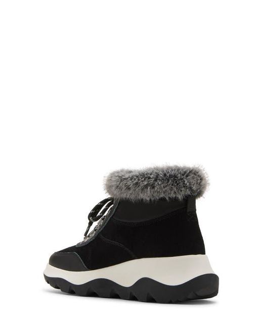 Blondo Black Ante Waterproof Faux Fur Trim Boot
