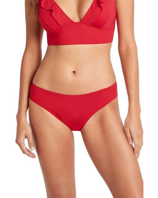 Sea Level Red Bikini Bottoms