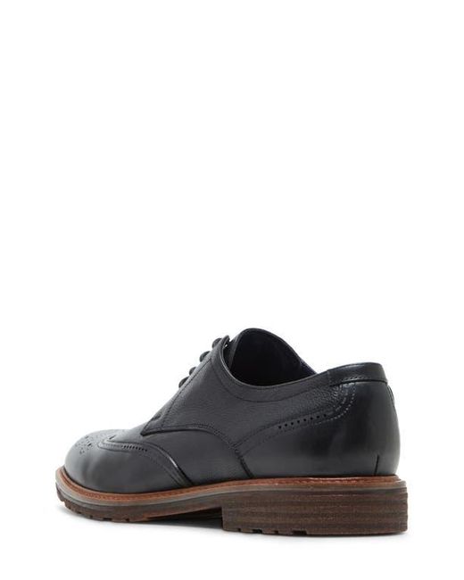 Steve Madden Black Acari Wingtip Derby for men