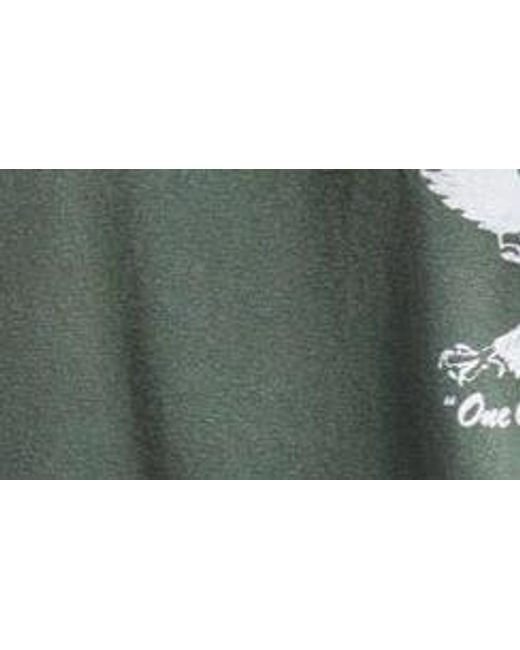 One Of These Days Green Screaming Eagle Graphic T-shirt for men