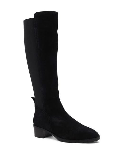 Aquatalia Black Rhegan Weatherproof Knee High Boot