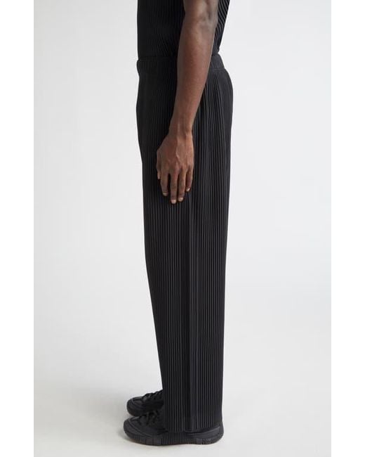 Homme Plissé Issey Miyake Black Monthly Colors October Pleated Pants for men