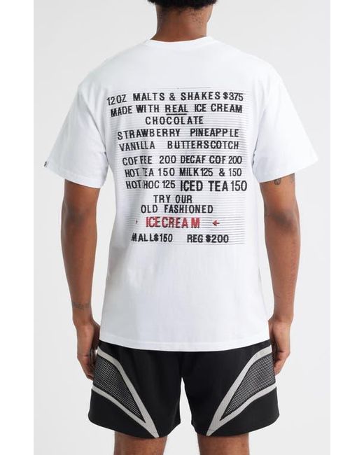 ICECREAM White Dive Graphic T-Shirt for men