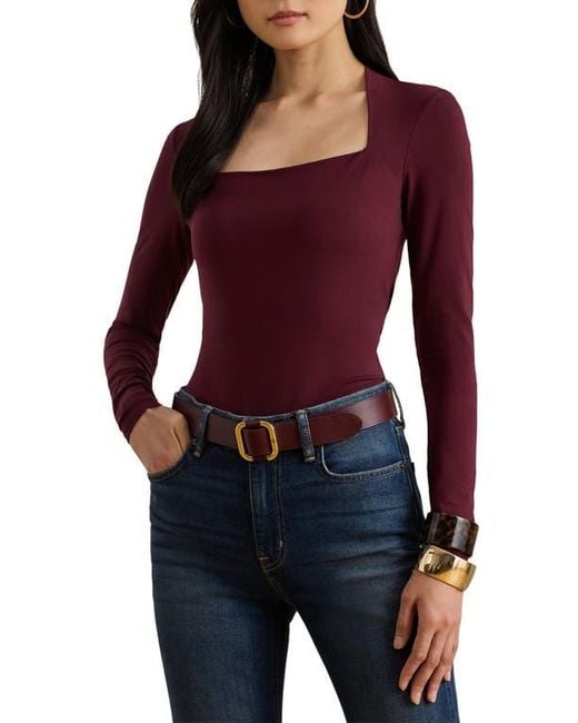 Ralph Lauren Red Ranier Jersey Top