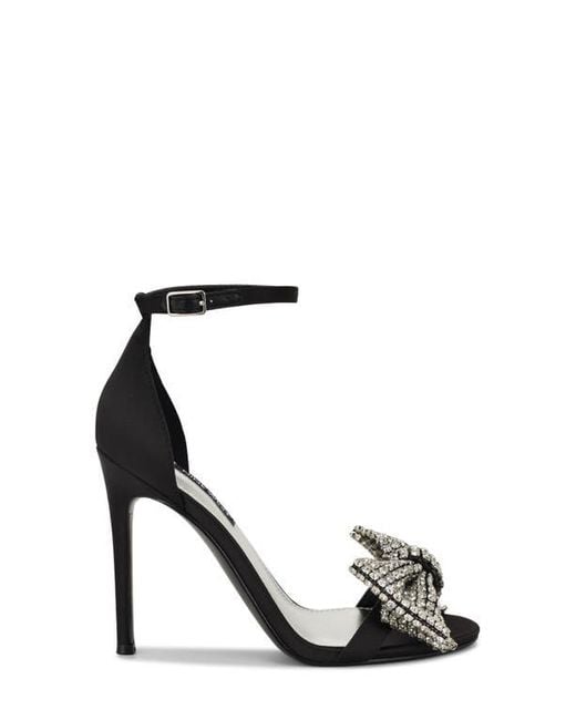 Nine West Black Tansie Ankle Strap Sandal