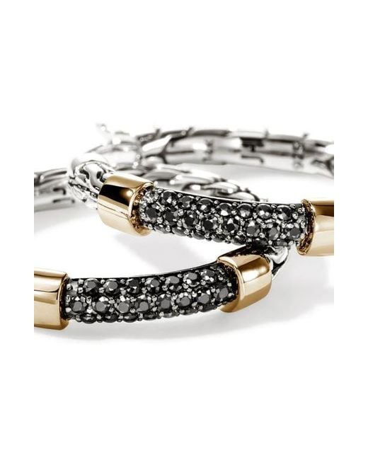 John Hardy Multicolor Jh Essentials Pavé Hoop Earrings