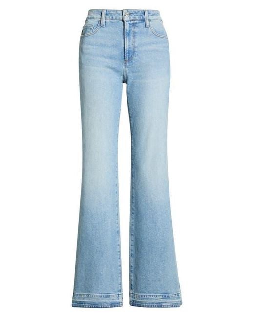 PAIGE Blue Sofia Release Hem Flare Jeans