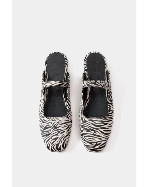 Dante White Leather Ballerinas Mara