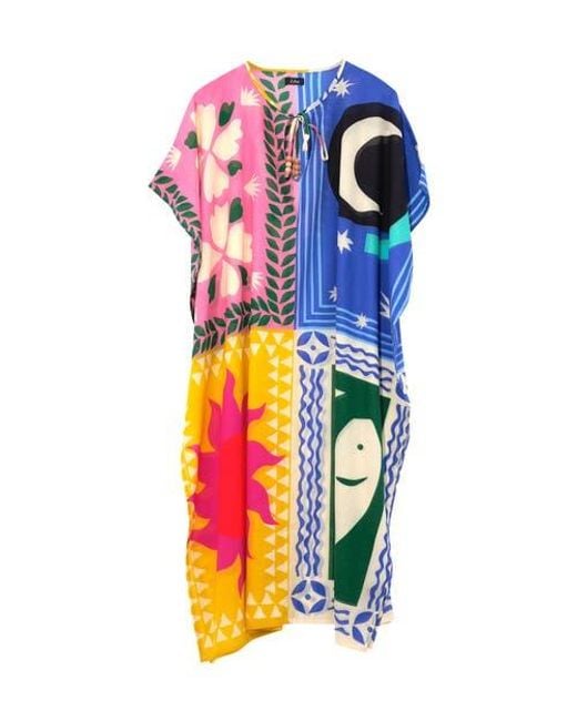 Echo Blue Summer Escape Caftan