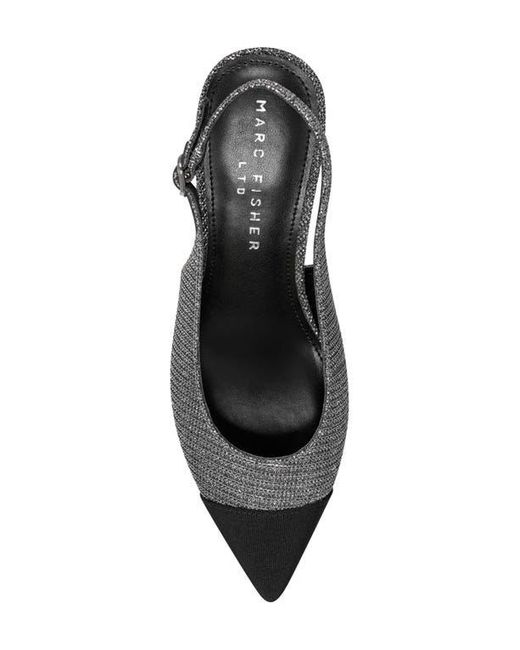 Marc Fisher Black Blakeley Slingback Pointed Toe Pump